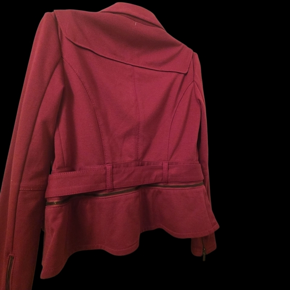 BCBGeneration Fuchsia Leather Jacket - Picture 2 of 6
